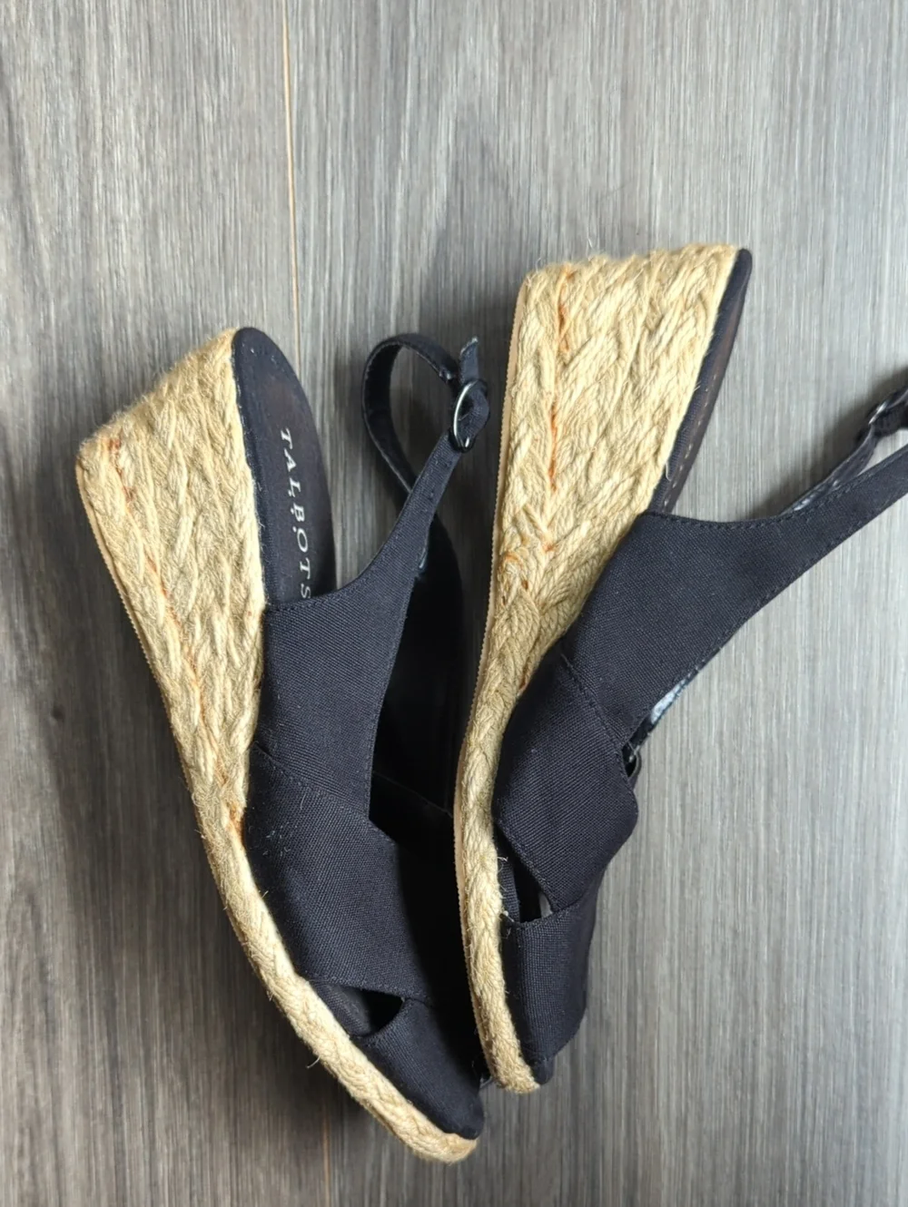 Talbots Women's Espadrilles Wedge Peep Toe Sandals Size 7